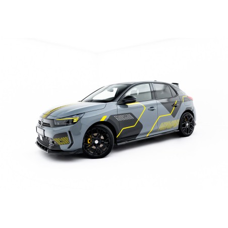 Kit carrosserie Maxton Design Opel Corsa F restylée (Mk6 restylée) (2023+) : lame avant, bas de caisse, lame arrière, becquet
