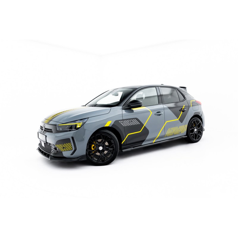 Kit carrosserie Maxton Design Opel Corsa F restylée (Mk6 restylée) (2023+) : lame avant, bas de caisse, lame arrière, becquet