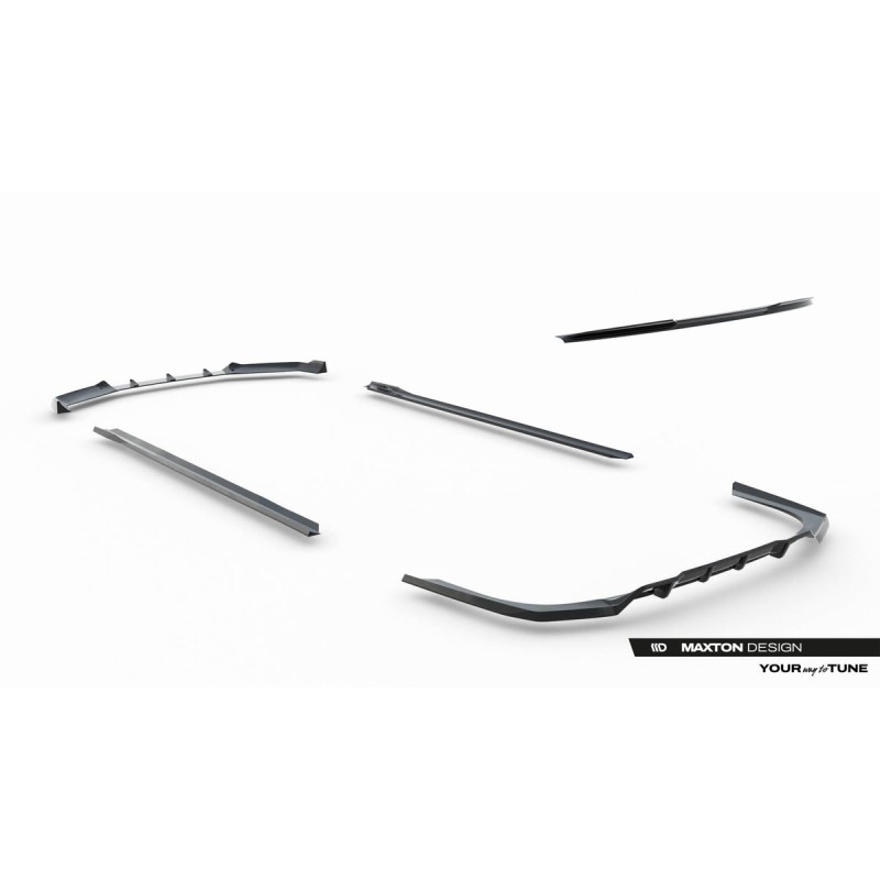 Kit carrosserie Maxton Design BMW 740d / 740i M-Pack G70 V.2 (2022-2026) : lame avant, bas de caisse, lame arrière, becquet