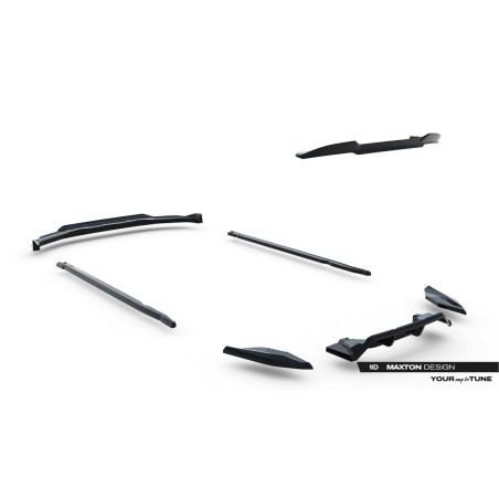 Kit carrosserie Maxton Design BMW X1 M35i U11 (2022+) : lame avant, bas de caisse, lame arrière, lames arrière, becquet