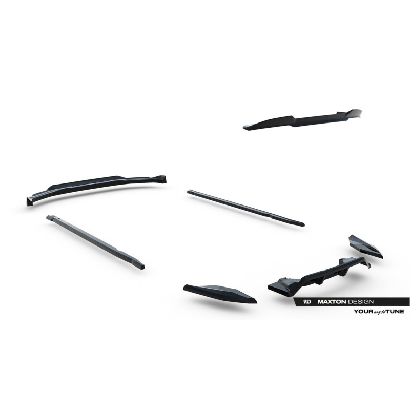 Kit carrosserie Maxton Design BMW X1 M35i U11 (2022+) : lame avant, bas de caisse, lame arrière, lames arrière, becquet