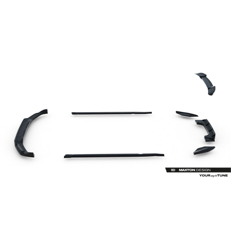 Kit carrosserie Maxton Design BMW X1 M35i U11 (2022+) : lame avant, bas de caisse, lame arrière, lames arrière, becquet