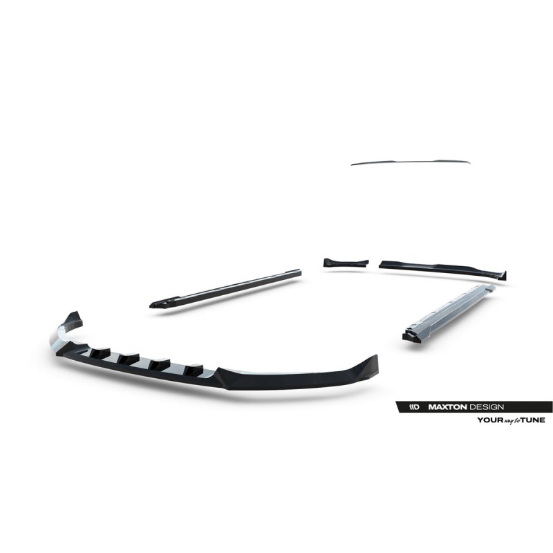 Kit carrosserie Maxton Design Opel Corsa F restylée (Mk6 restylée) (2023+) : lame avant, bas de caisse, lame arrière, becquet