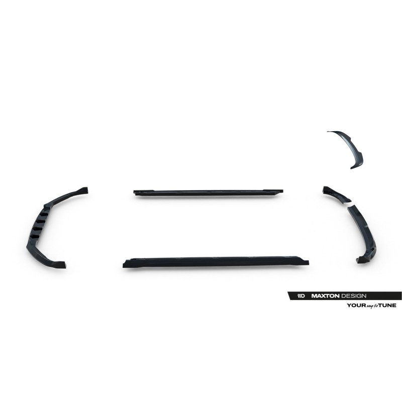 Kit carrosserie Maxton Design Opel Corsa F restylée (Mk6 restylée) (2023+) : lame avant, bas de caisse, lame arrière, becquet