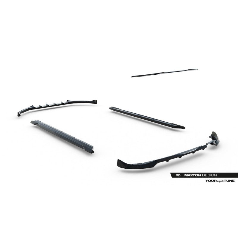 Kit carrosserie Maxton Design Opel Corsa F restylée (Mk6 restylée) (2023+) : lame avant, bas de caisse, lame arrière, becquet