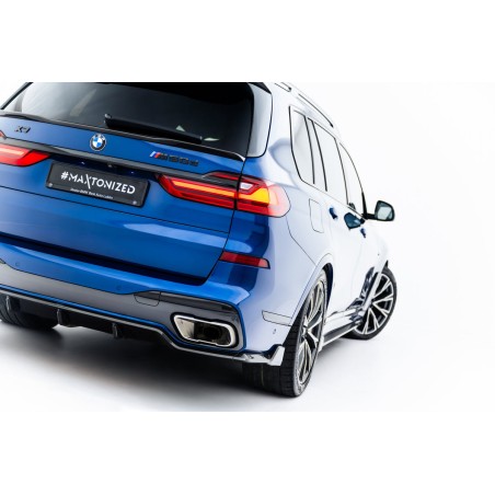 Kit carrosserie carbone Maxton Design BMW X7 M-Pack G07 (2018-2022) : lame avant, bas de caisse, becquet