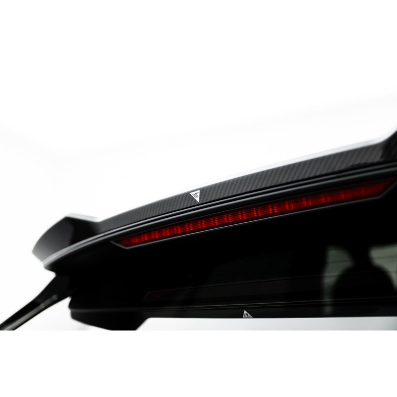 Kit carrosserie carbone Maxton Design Audi Q8 S-Line Mk1 restylée (2023+) : lame avant, bas de caisse, lames arrière, becquet