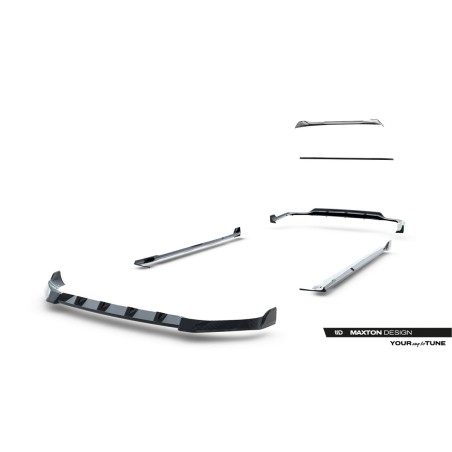 Kit carrosserie carbone Maxton Design BMW X7 M-Pack G07 (2018-2022) : lame avant, bas de caisse, becquet