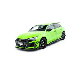 Kit carrosserie Maxton Design Audi RS3 Sportback 8Y restylée V.2 (2024+) : lame avant, bas de caisse, lame arrière, becquet