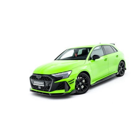 Kit carrosserie Maxton Design Audi RS3 Sportback 8Y restylée V.2 (2024+) : lame avant, bas de caisse, lame arrière, becquet