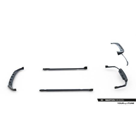 Kit carrosserie carbone Maxton Design BMW X7 M-Pack G07 (2018-2022) : lame avant, bas de caisse, becquet