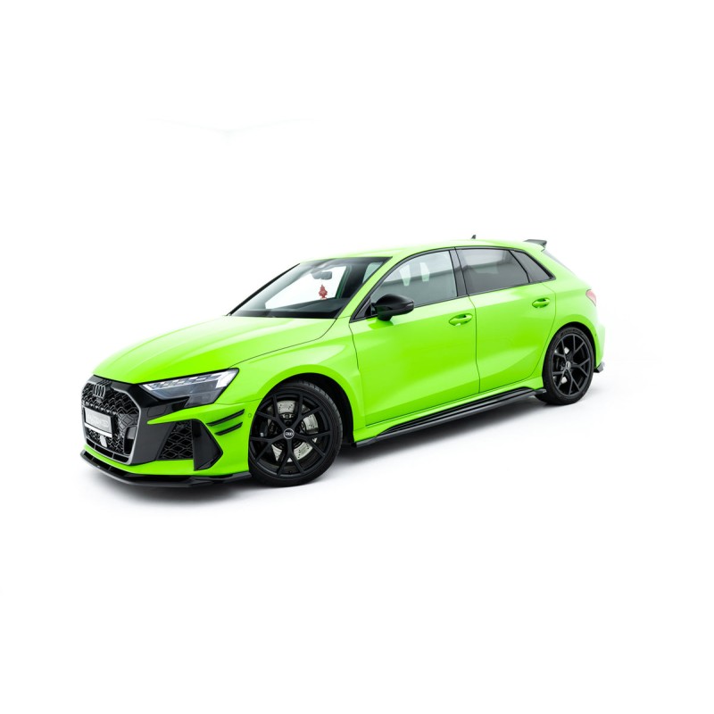 Kit carrosserie Maxton Design Audi RS3 Sportback 8Y restylée V.1 (2024+) : lame avant, bas de caisse, lame arrière, becquet