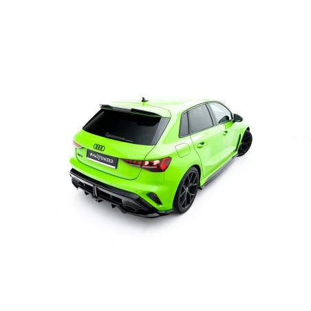 Kit carrosserie Maxton Design Audi RS3 Sportback 8Y restylée V.1 (2024+) : lame avant, bas de caisse, lame arrière, becquet
