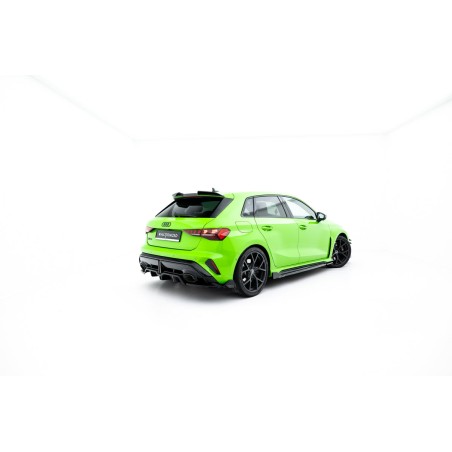 Kit carrosserie Maxton Design Audi RS3 Sportback 8Y restylée V.2 (2024+) : lame avant, bas de caisse, lame arrière, becquet