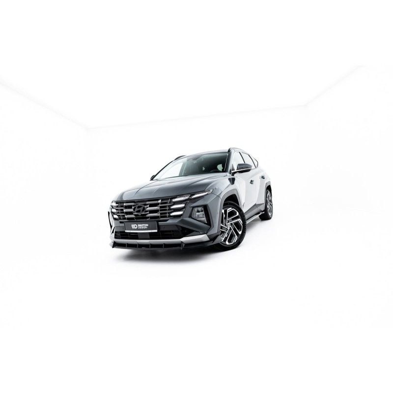 Kit carrosserie Maxton Design Hyundai Tucson Mk4 restylée (2024+) : lame avant, bas de caisse, lame arrière, becquet