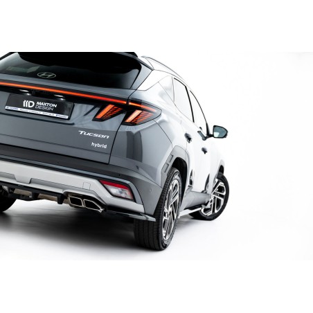 Kit carrosserie Maxton Design Hyundai Tucson Mk4 restylée (2024+) : lame avant, bas de caisse, lame arrière, becquet