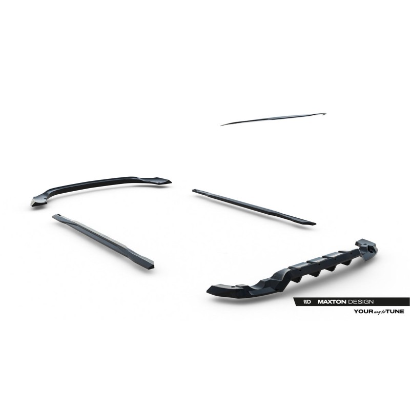 Kit carrosserie Maxton Design Mercedes-AMG GLA 35 H247 restylée (2023-2026) : lame avant, bas de caisse, lame arrière, becquet