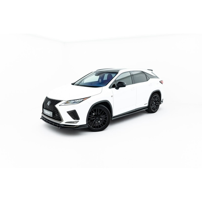 Kit carrosserie Maxton Design Lexus RX F-Sport Mk4 restylée (2019-2022) : lame avant, bas de caisse, lame arrière, becquet