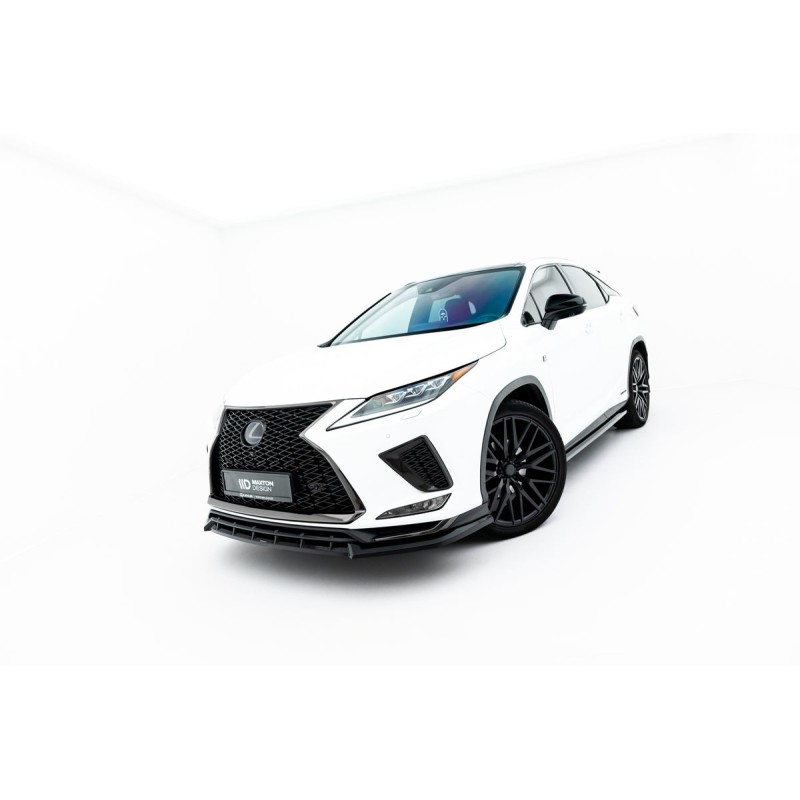 Kit carrosserie Maxton Design Lexus RX F-Sport Mk4 restylée (2019-2022) : lame avant, bas de caisse, lame arrière, becquet