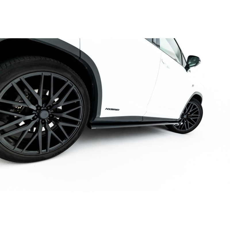 Kit carrosserie Maxton Design Lexus RX F-Sport Mk4 restylée (2019-2022) : lame avant, bas de caisse, lame arrière, becquet