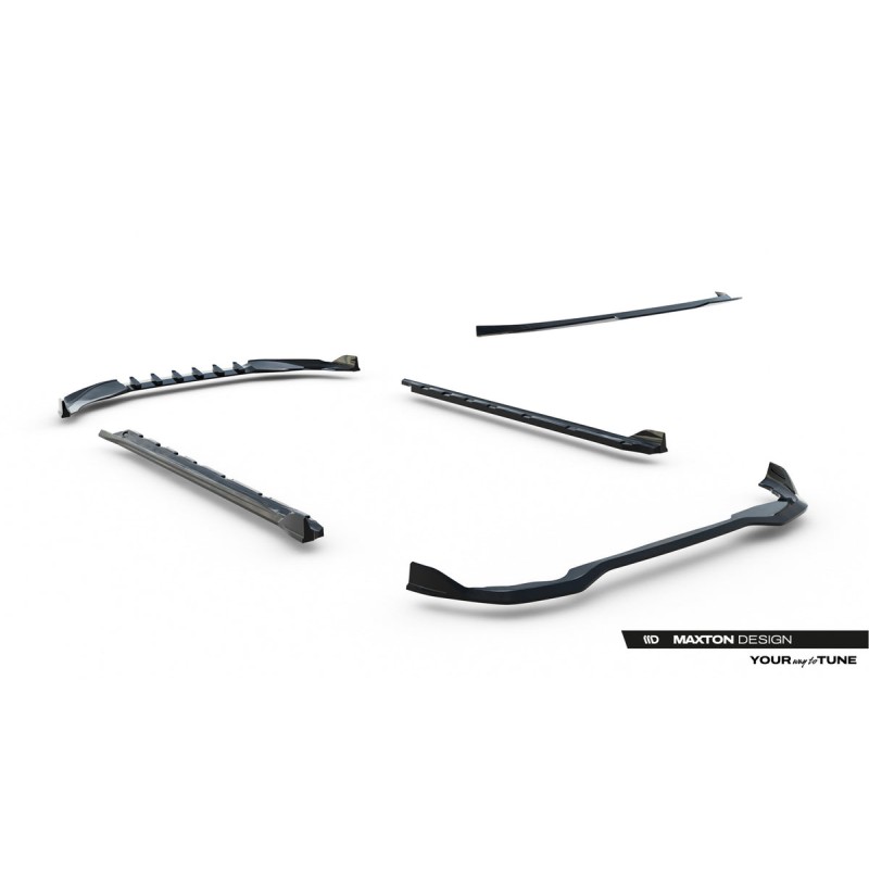 Kit carrosserie Maxton Design Volkswagen Golf 5 portes Mk8 restylée (2024+) : lame avant, bas de caisse, lame arrière, becquet