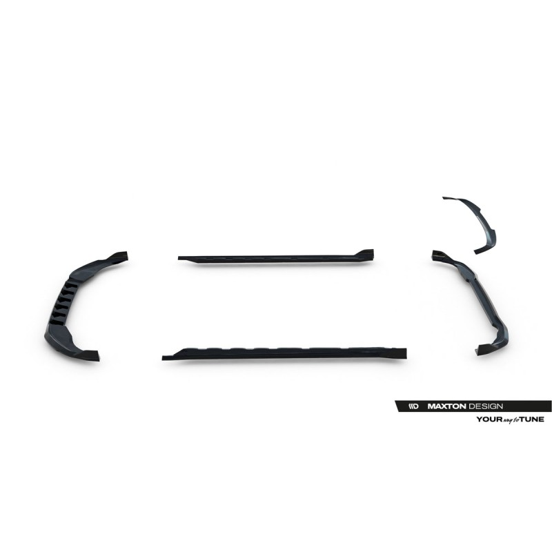 Kit carrosserie Maxton Design Volkswagen Golf 5 portes Mk8 restylée (2024+) : lame avant, bas de caisse, lame arrière, becquet