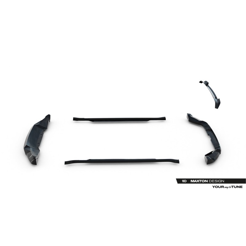 Kit carrosserie Maxton Design Land Rover Defender 110 Mk4 (2020+) : lame avant, bas de caisse, lame arrière, becquet