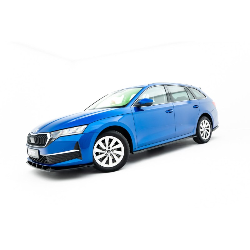 Kit carrosserie Maxton Design Skoda Octavia Combi Mk4 restylée (2024+) : lame avant, bas de caisse, lame arrière, becquet