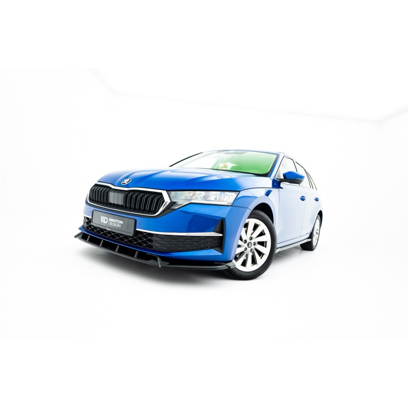 Kit carrosserie Maxton Design Skoda Octavia Combi Mk4 restylée (2024+) : lame avant, bas de caisse, lame arrière, becquet