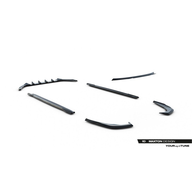 Kit carrosserie Maxton Design Skoda Octavia Combi Mk4 restylée (2024+) : lame avant, bas de caisse, lame arrière, becquet