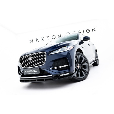 Kit carrosserie Maxton Design Jaguar F-Pace R-Sport X761 restylée (2020-2025) : lame avant, bas de caisse, lame arrière, becquet