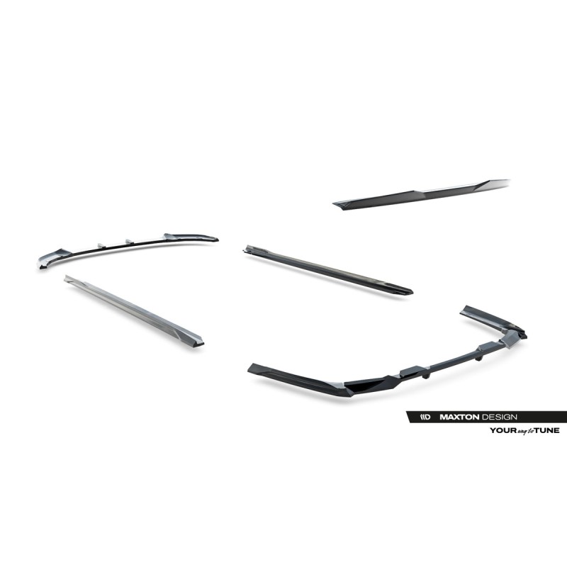 Kit carrosserie Maxton Design BMW Série 5 M-Pack Berline G60 V.1 (2023+) : lame avant, bas de caisse, lame arrière, becquet