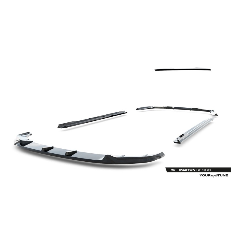 Kit carrosserie Maxton Design BMW Série 5 M-Pack Berline G60 V.1 (2023+) : lame avant, bas de caisse, lame arrière, becquet