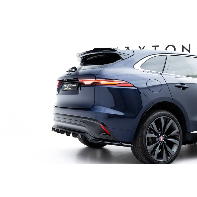 Kit carrosserie Maxton Design Jaguar F-Pace R-Sport X761 restylée (2020-2025) : lame avant, bas de caisse, lame arrière, becquet