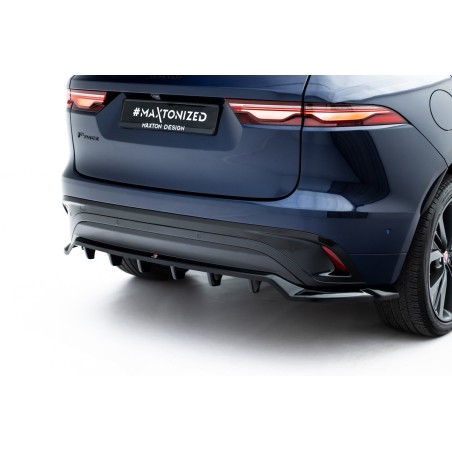 Kit carrosserie Maxton Design Jaguar F-Pace R-Sport X761 restylée (2020-2025) : lame avant, bas de caisse, lame arrière, becquet