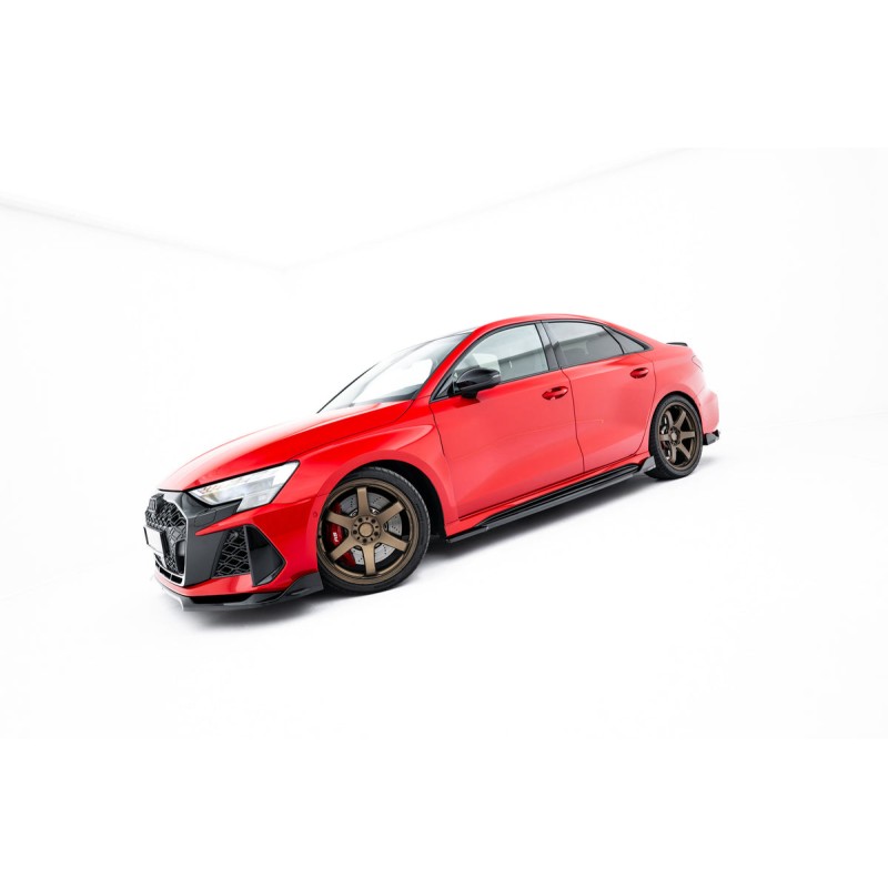 Kit carrosserie Maxton Design Audi RS3 Berline 8Y restylée V.2 (2024+) : lame avant, bas de caisse, lame arrière, becquet