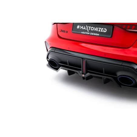 Kit carrosserie Maxton Design Audi RS3 Berline 8Y restylée V.1 (2024+) : lame avant, bas de caisse, lame arrière, becquet