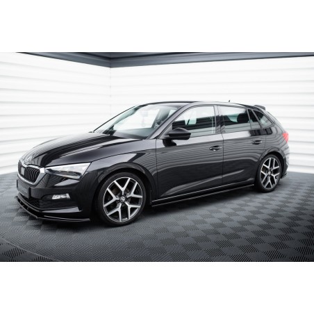 Kit carrosserie Maxton Design Skoda Scala Mk1 (2019-2023) : lame avant, bas de caisse, diffuseur arrière, lames arrière, becquet