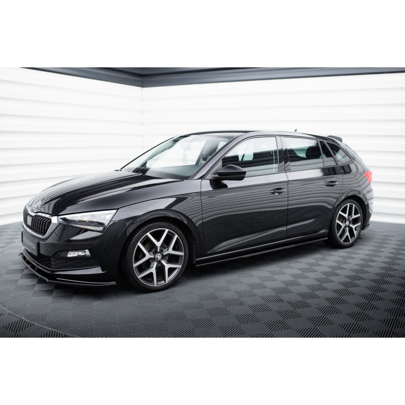 Kit carrosserie Maxton Design Skoda Scala Mk1 (2019-2023) : lame avant, bas de caisse, diffuseur arrière, lames arrière, becquet