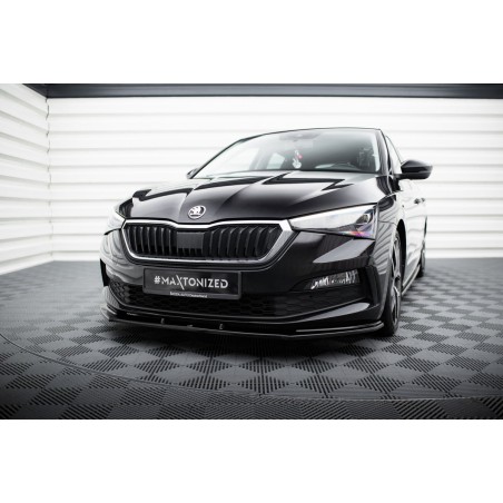 Kit carrosserie Maxton Design Skoda Scala Mk1 (2019-2023) : lame avant, bas de caisse, diffuseur arrière, lames arrière, becquet