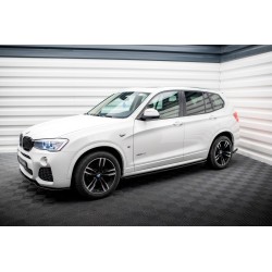 Kit carrosserie Maxton Design BMW X3 M-Pack F25 restylée (2014-2017) : lame avant, bas de caisse, lames arrière, becquet