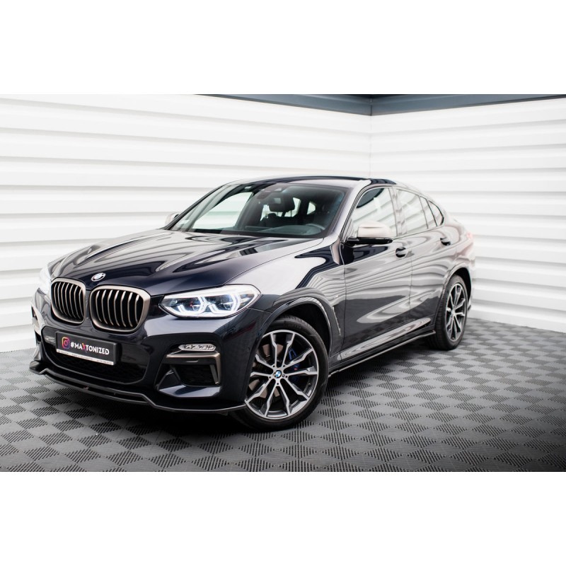 Kit carrosserie Maxton Design BMW X4 M-Pack G02 (2018-2021) : lame avant, bas de caisse, lame arrière, lames arrière, becquet
