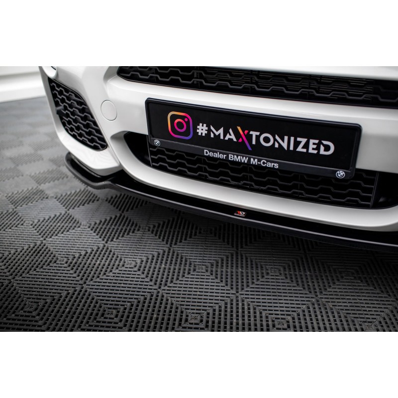 Kit carrosserie Maxton Design BMW X3 M-Pack F25 restylée (2014-2017) : lame avant, bas de caisse, lames arrière, becquet