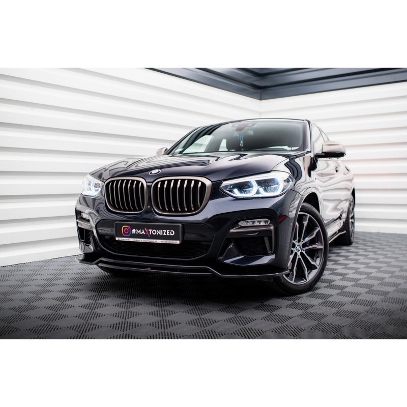Kit carrosserie Maxton Design BMW X4 M-Pack G02 (2018-2021) : lame avant, bas de caisse, lame arrière, lames arrière, becquet