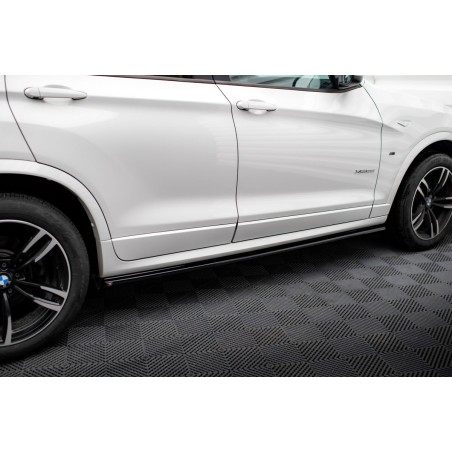 Kit carrosserie Maxton Design BMW X3 M-Pack F25 restylée (2014-2017) : lame avant, bas de caisse, lames arrière, becquet