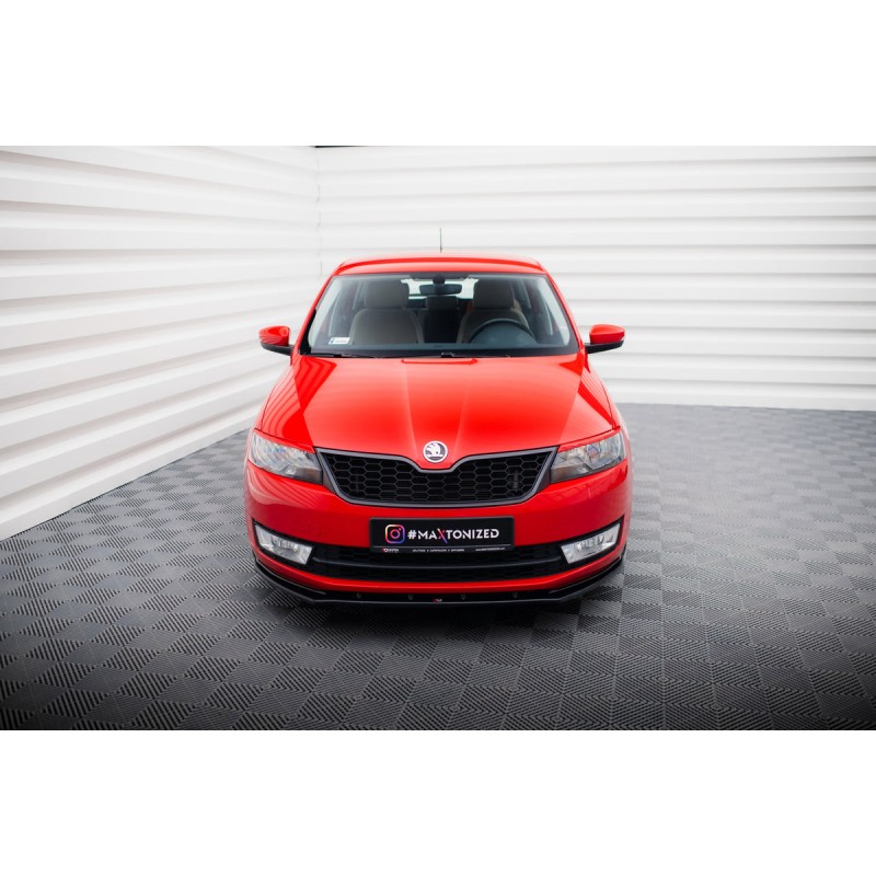 Kit carrosserie Maxton Design Skoda Rapid Spaceback (2012-2019) : lame avant, bas de caisse, lames arrière, becquet