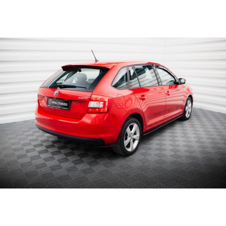 Kit carrosserie Maxton Design Skoda Rapid Spaceback (2012-2019) : lame avant, bas de caisse, lames arrière, becquet