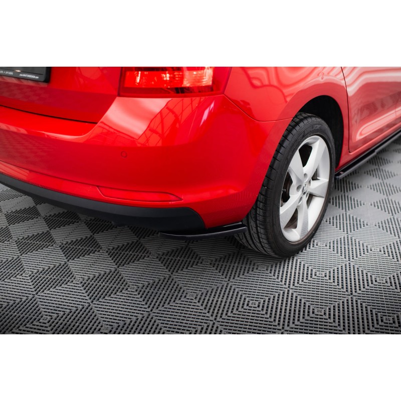 Kit carrosserie Maxton Design Skoda Rapid Spaceback (2012-2019) : lame avant, bas de caisse, lames arrière, becquet