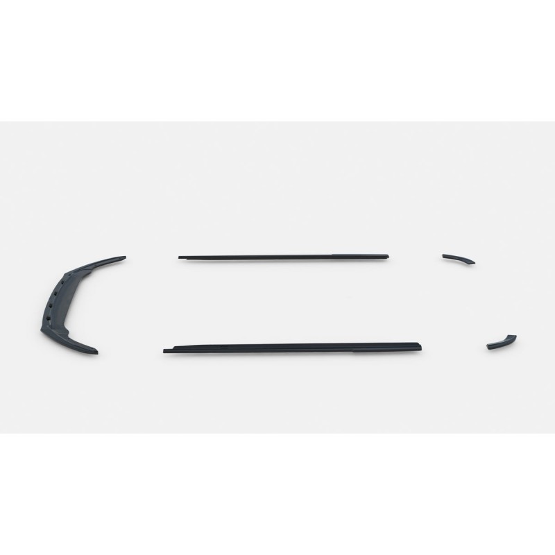 Kit carrosserie Maxton Design Skoda Rapid Spaceback (2012-2019) : lame avant, bas de caisse, lames arrière, becquet