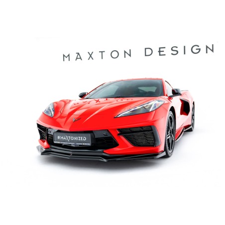 Kit carrosserie Maxton Design Chevrolet Corvette C8 (2020+) : lame avant, bas de caisse, lame arrière